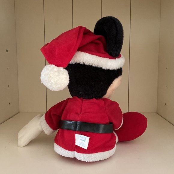 Vtg Playskool Santa Mickey Mouse Plush Christmas Santa Clause Suit Red Feet 20" - Picture 12 of 16